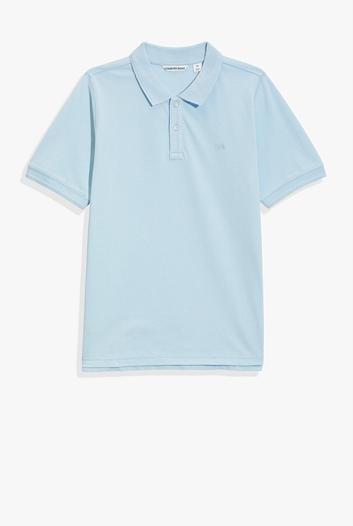Teen Recycled Cotton Polo Shirt - Organically Grown or Recycled ...