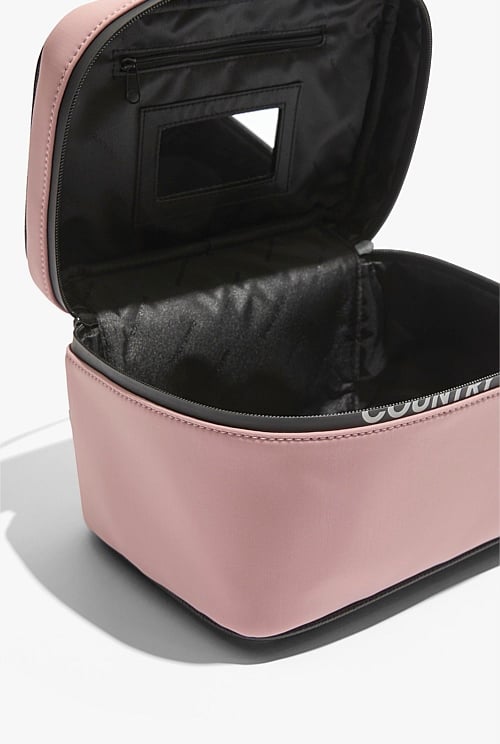 Powder Pink Zip Detail Large Cosmetic Bag Bags Country Road