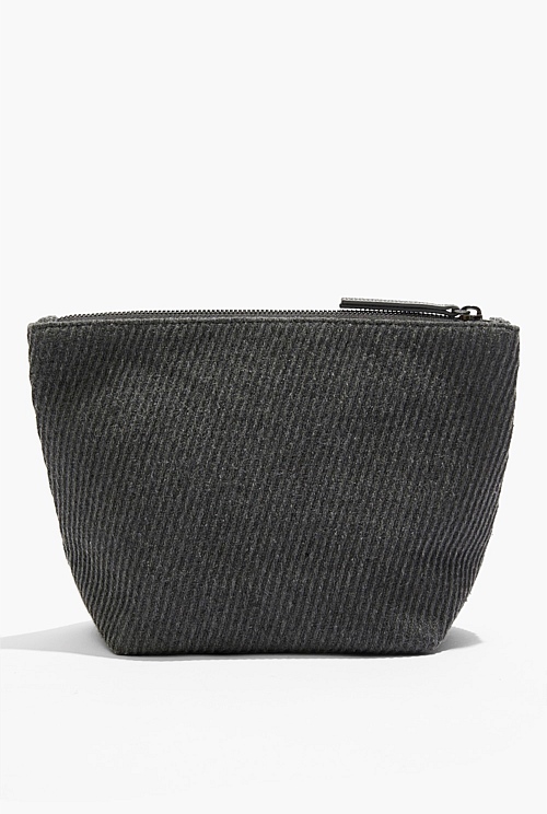 Charcoal Branded Tri Cosmetic Bag Bags Country Road