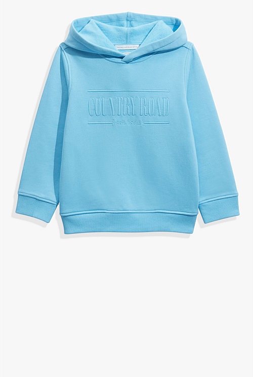 Aqua Verified Australian Cotton Heritage Hooded Sweat Sweats