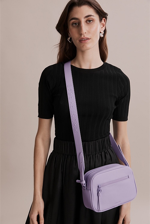 Lilac Strap Detail Crossbody Bag Bags Country Road