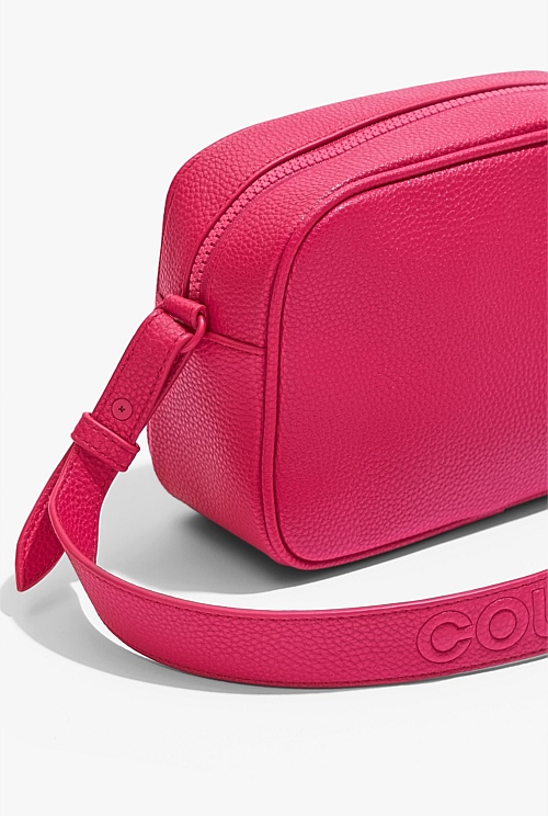 Raspberry Strap Detail Crossbody Bag Bags Country Road