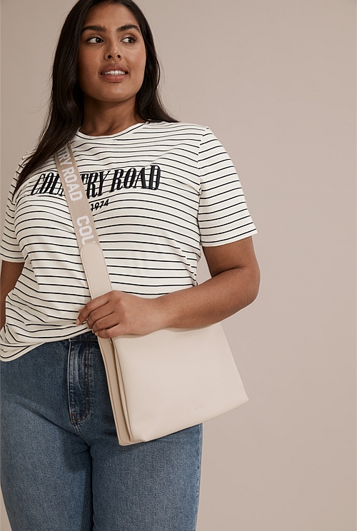 Natural Double Zip Crossbody Bag Bags Country Road