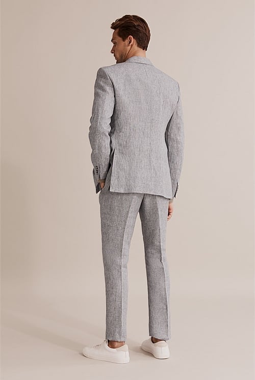 Grey Regular Fit Puppytooth Blazer - Suits & Tailoring | Country Road