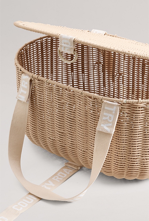 Natural Sand Picnic Basket Picnic Country Road