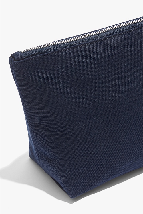 Navy CR Branded Cosmetic Bag Bags Country Road