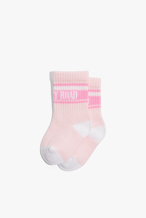 Pale Pink Unisex Heritage Sock - Accessories | Country Road