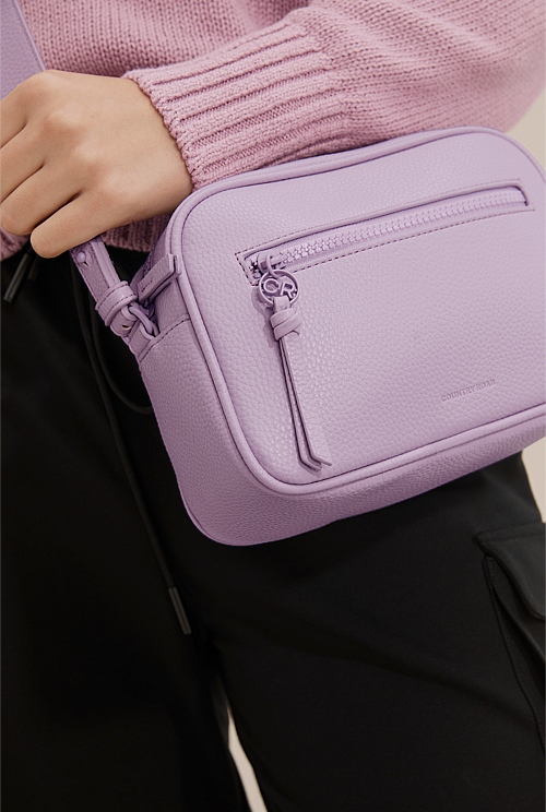 Lavender Strap Detail Crossbody Bag Bags Country Road