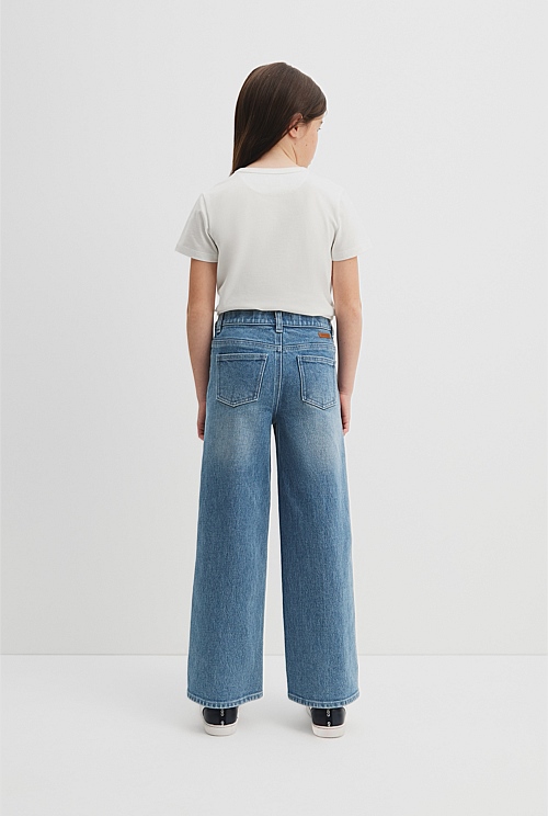 Indigo Straight Denim Jean - Pants | Country Road