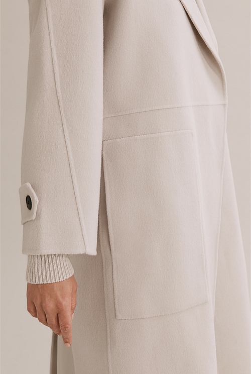 Putty Belted Soft Coat - Jackets & Coats | Country Road