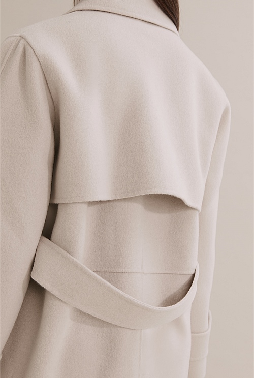 Putty Belted Soft Coat - Jackets & Coats | Country Road