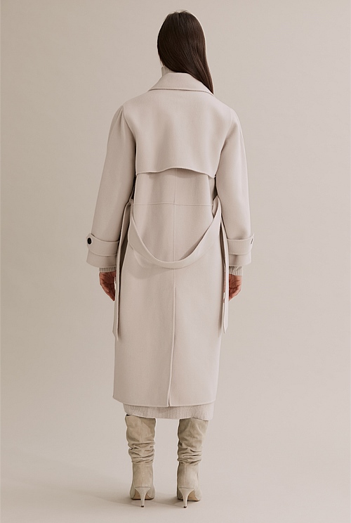 Putty Belted Soft Coat - Jackets & Coats | Country Road