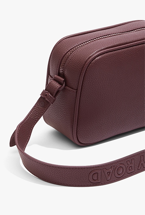 Plum Strap Detail Crossbody Bag Bags Country Road