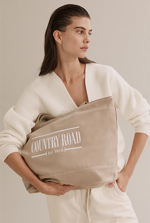 Cobblestone Australian Cotton Printed Heritage Shopper Bags Country