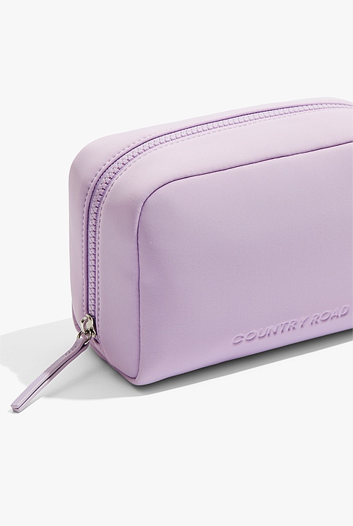 Dusty Lilac Neoprene Medium Cosmetic Case Bags Country Road