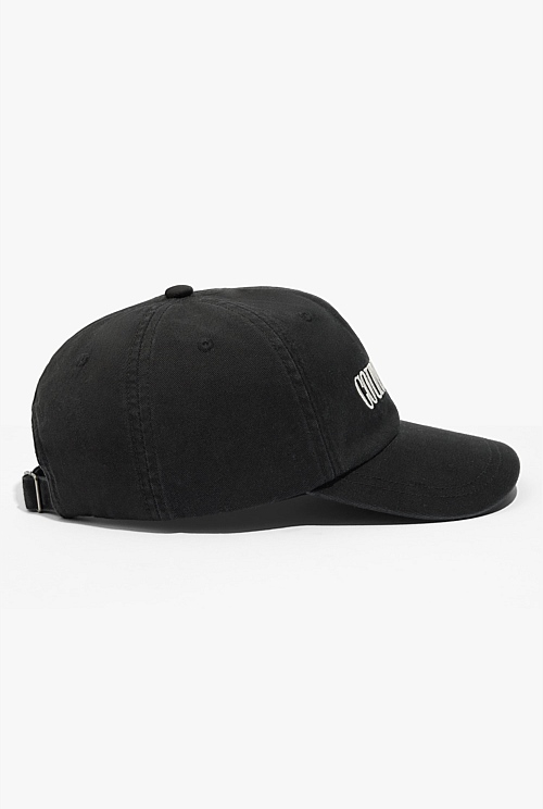 Black Australian Cotton Blend Heritage Cap - Hats & Scarves | Country Road