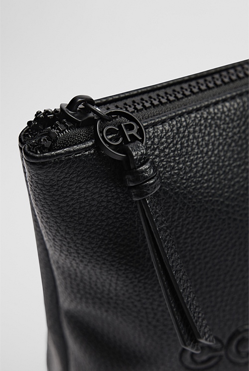 Black Branded Detail Tri Cosmetic Bag Bags Country Road