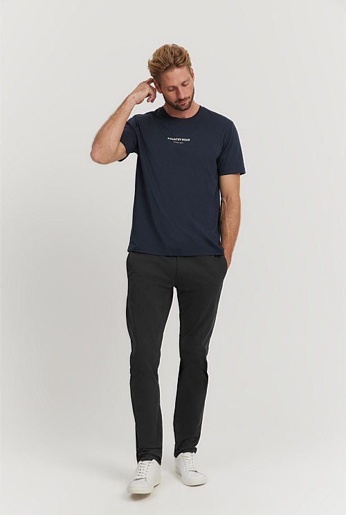 Navy Australian Cotton Modern Logo TShirt TShirts Country Road