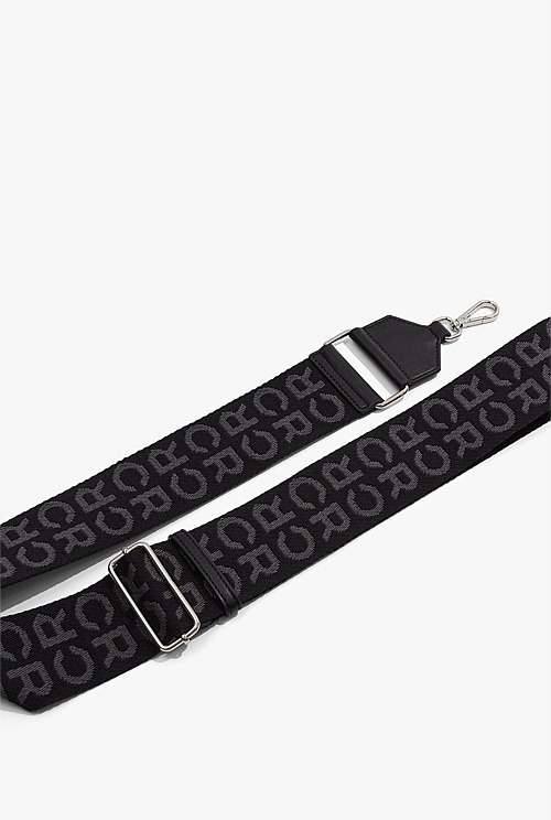 Black Wide Monogram Strap - Bags | Country Road