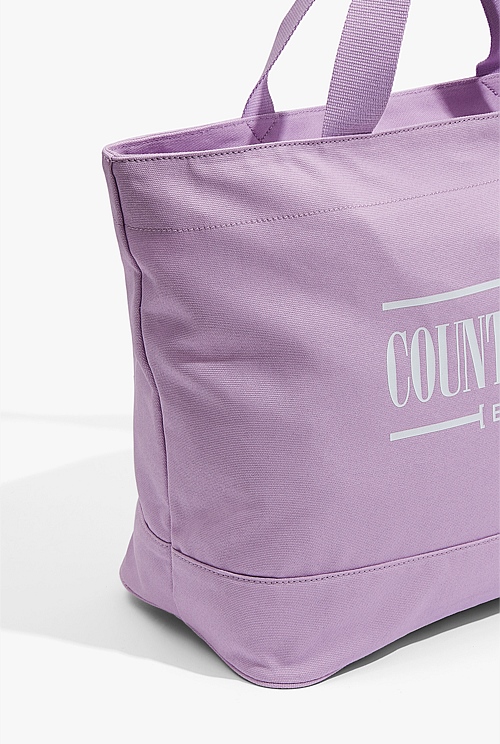 Orchid Australian Cotton Printed Heritage Shopper Bags Country Road