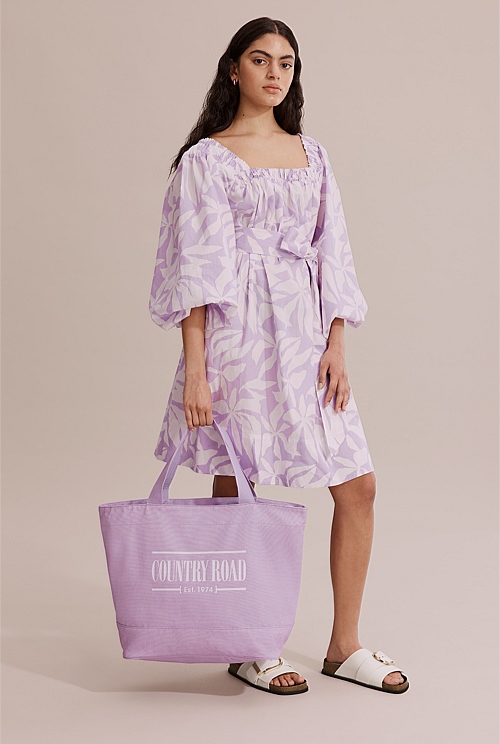 Orchid Australian Cotton Printed Heritage Shopper Bags Country Road