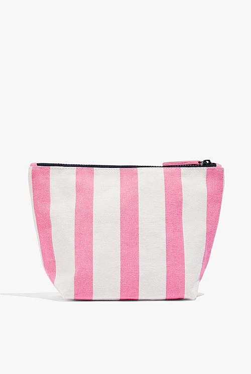 Candy Pink Australian Cotton CR Tri Cosmetic Case Bag Bags Country Road