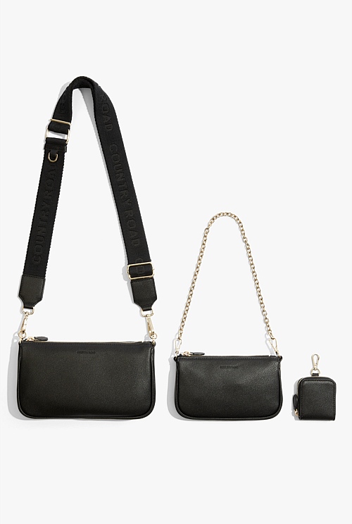 Black Double Pouch Crossbody Bag Best Sellers Country Road