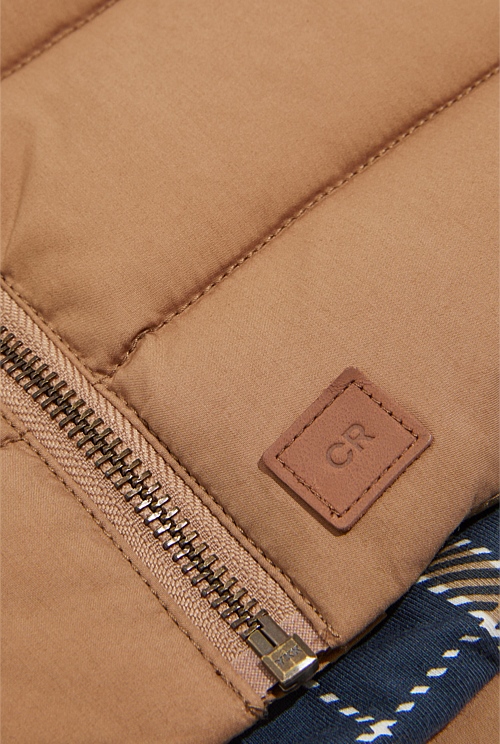 Camel Rib Nylon Vest Jackets & Coats Country Road