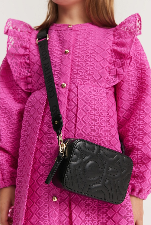 Black Quilted Logo Bag New Logo Country Road