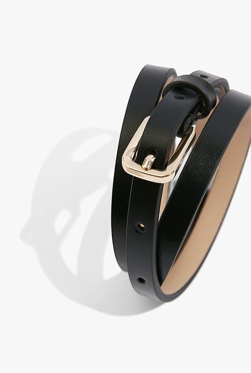 Black Narrow Belt Belts Country Road