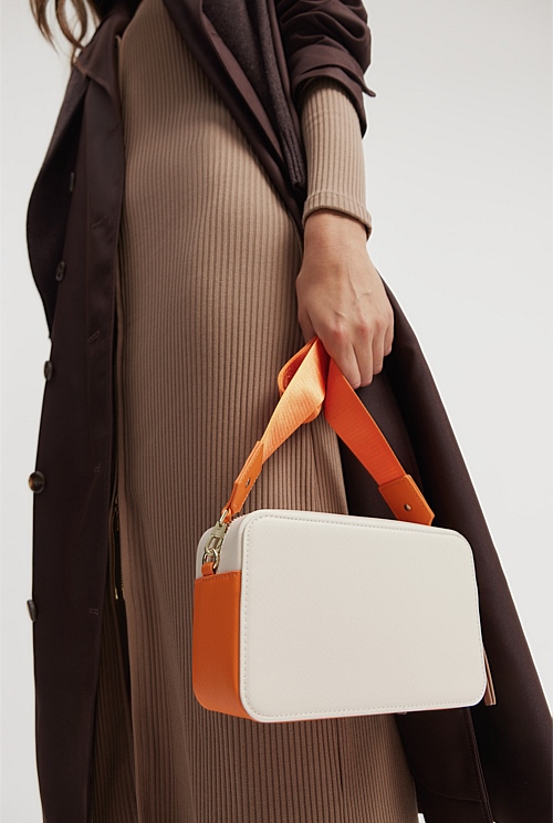 Vibrant Orange Branded Camera Bag Bags Country Road