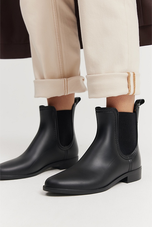 Black Spencer Gumboot - Boots | Country Road