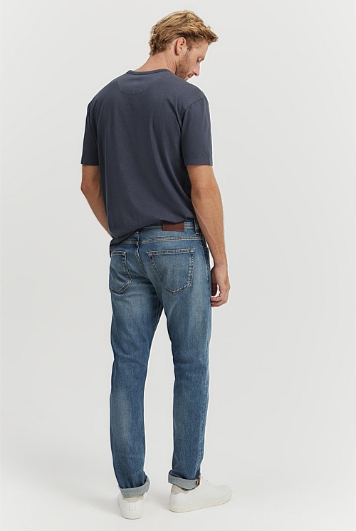 Mid Blue Standard Fit Jean - Pants | Country Road