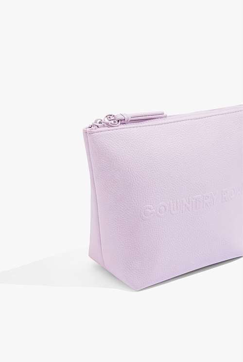 Violet Tint Branded Detail Tri Cosmetic Bag Bags Country Road