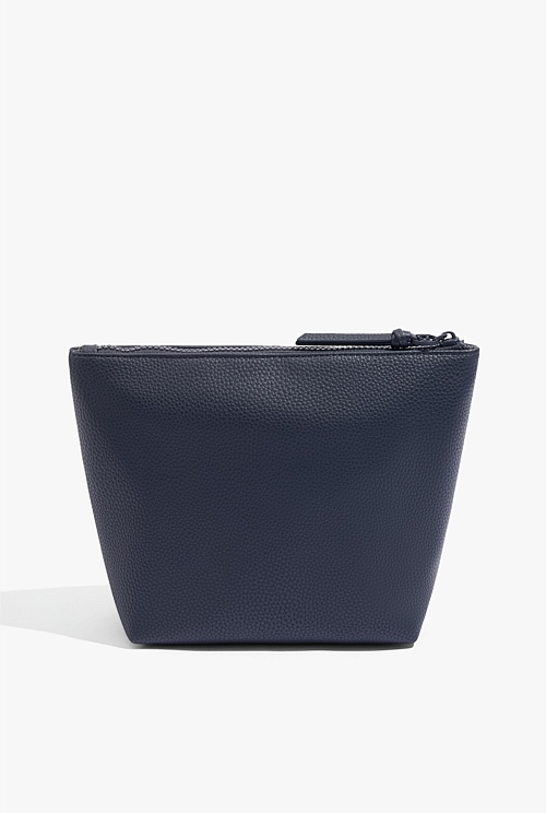 Navy Branded Detail Tri Cosmetic Bag Bags Country Road
