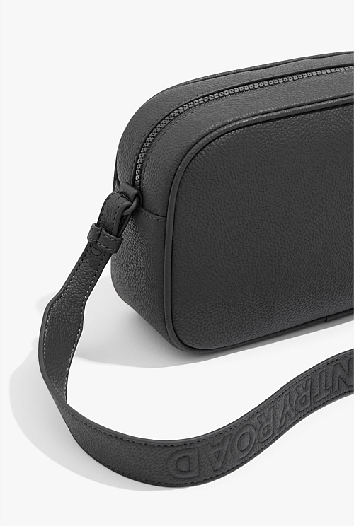 Charcoal Strap Detail Crossbody Bag Bags Country Road