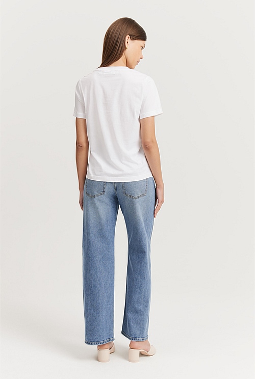 White Australian Cotton Slim Fit TShirt TShirts & Tops Country Road