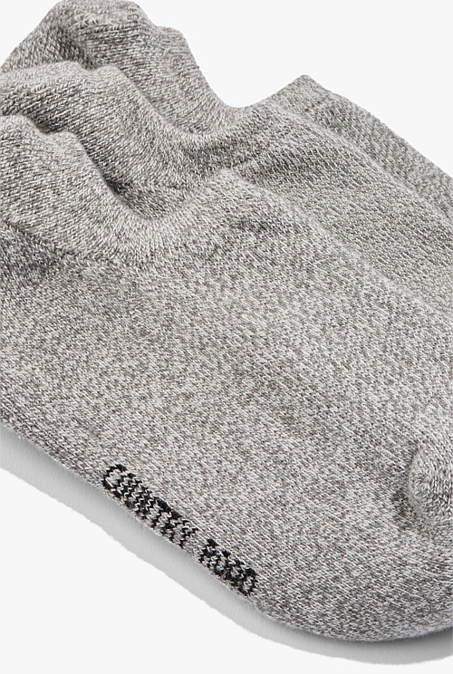 Grey Marle Australian Cotton Blend Cushion Sock Pack of 3 - Socks ...