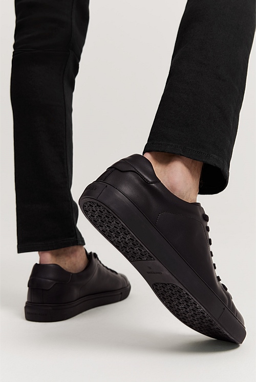 Black Leather Sneaker - Casual Shoes | Country Road