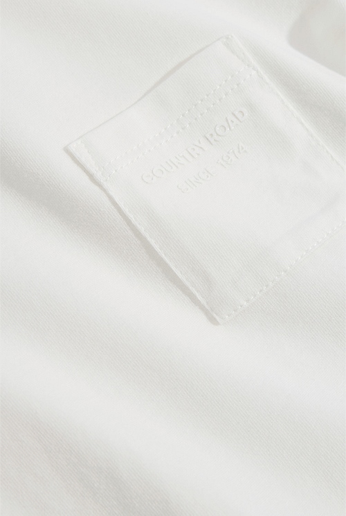 Marshmallow Organically Grown Cotton Pocket T-Shirt - T-Shirts ...