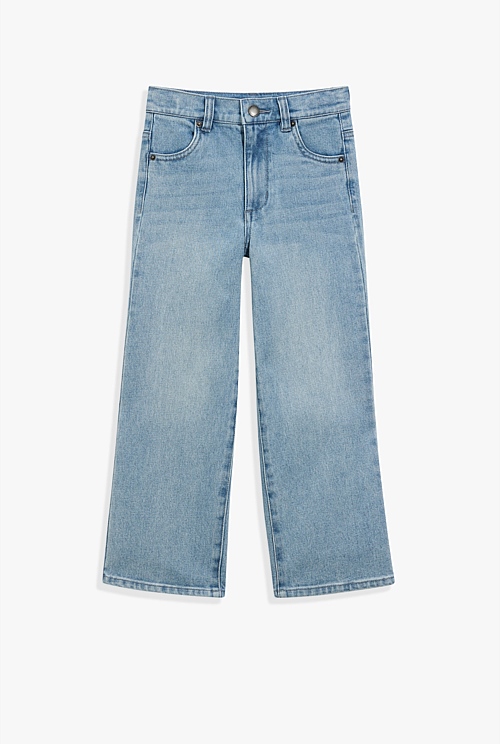 Light Indigo Straight Denim Jean - Pants | Country Road