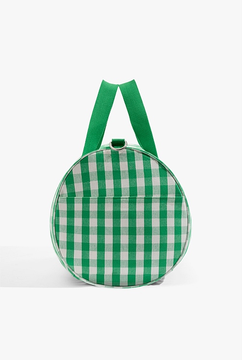 Green Gingham Logo Weekender - Accessories | Country Road