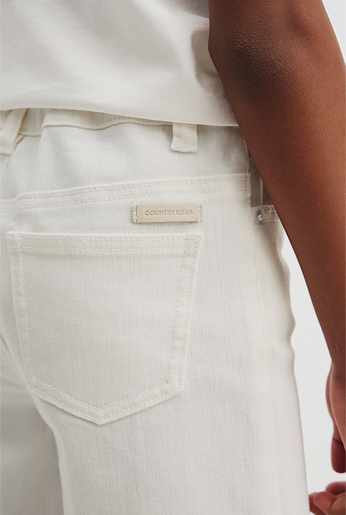 Marshmallow Straight Denim Jean - Pants | Country Road