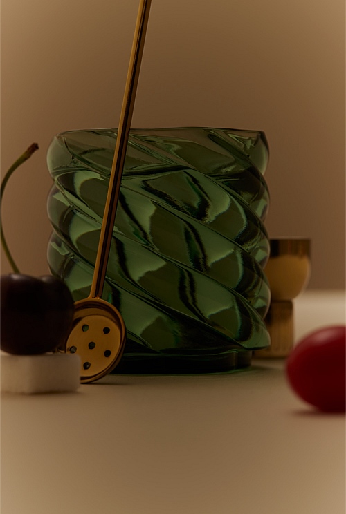 Forest Green Cocktail Glass Set of 2 Glasses Country Road