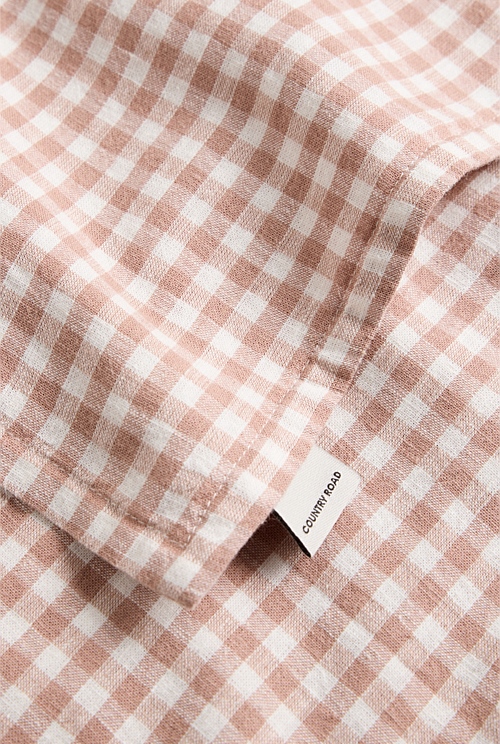 Pink Salt Noni Gingham King Quilt Cover King Quilt Covers Country Road