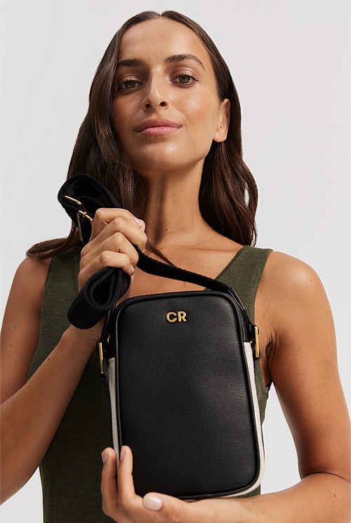 Black bing Zip Mini Crossbody Bag Bags Country Road