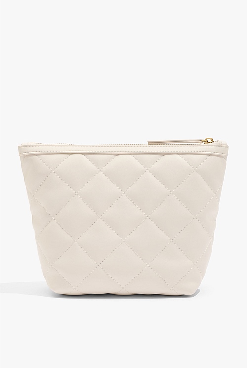 Oyster Quilted Tri Cosmetic Case Bags Country Road