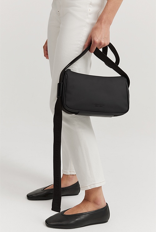 Black Coated Crossbody Bags Country Road