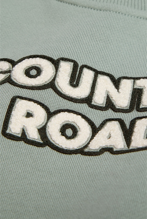 Fern Boucle Logo Sweat Sweats Country Road