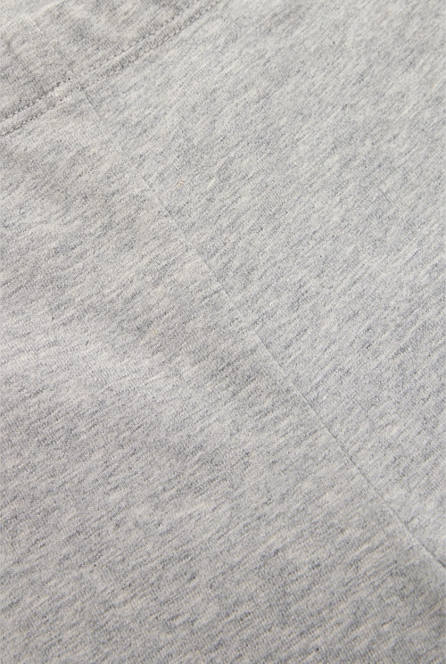 Light Grey Marle Organically Grown Cotton Blend Logo Tech Pant - Pants ...